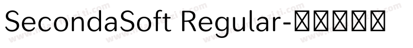 SecondaSoft Regular字体转换